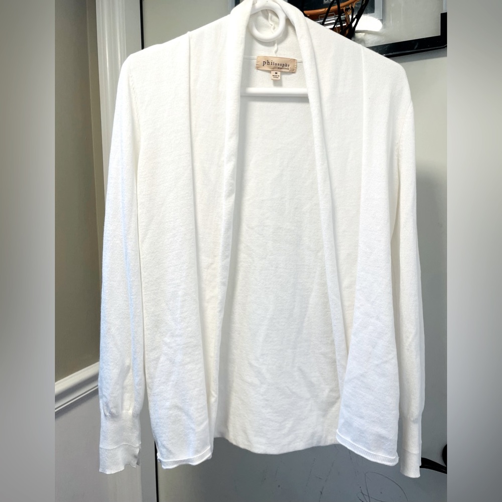 Women’s white cardigan